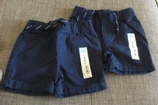 2 Lot Jumping Beans--Baby Boy 12 Months--Navy blue Mineral Shorts--NWT!! $14