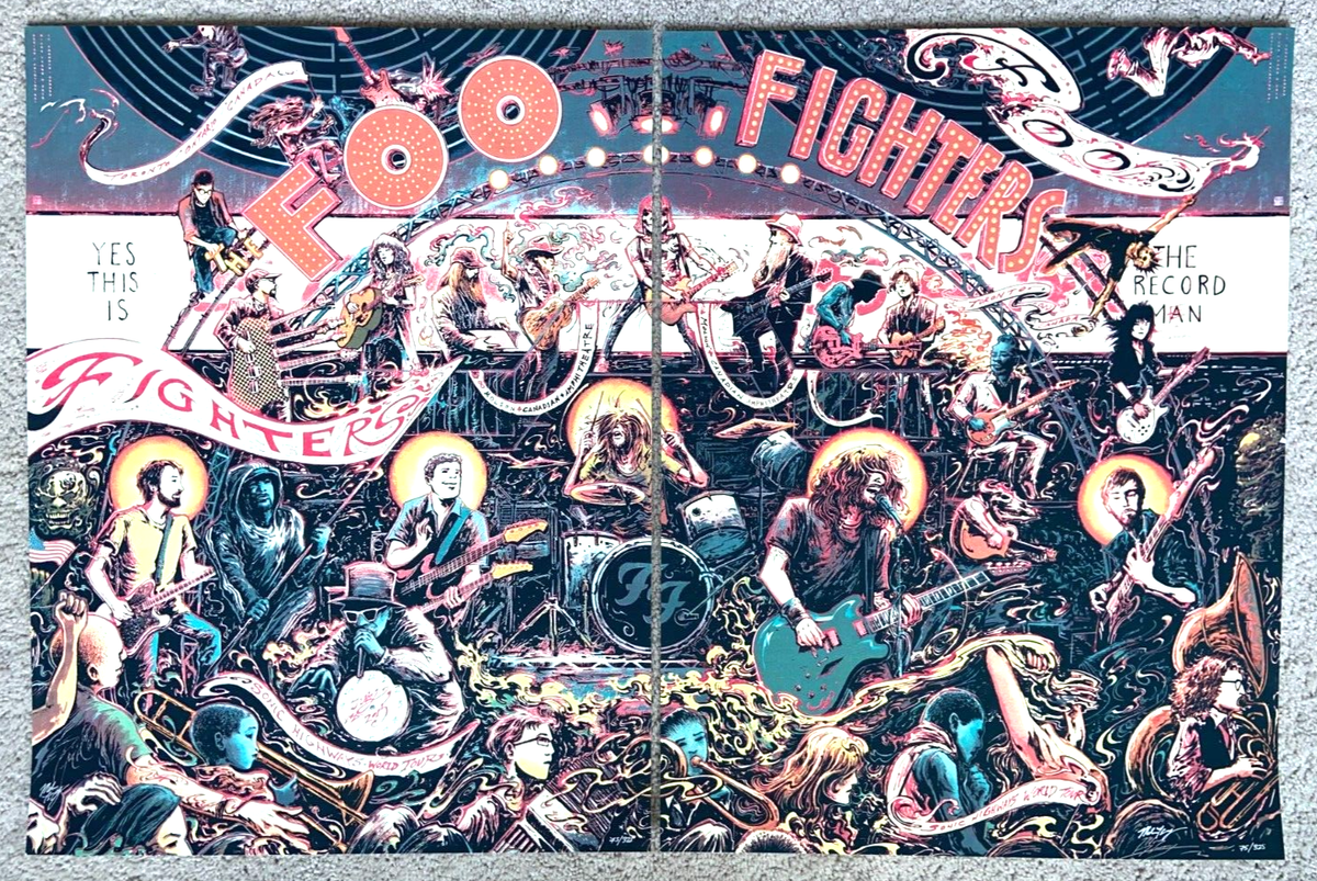 Foo Fighters Band Toronto Canada 2 Poster Set July 8 9 2015 Miles