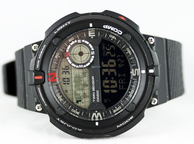 Casio Sports 45mm Matte Black Resin Men 