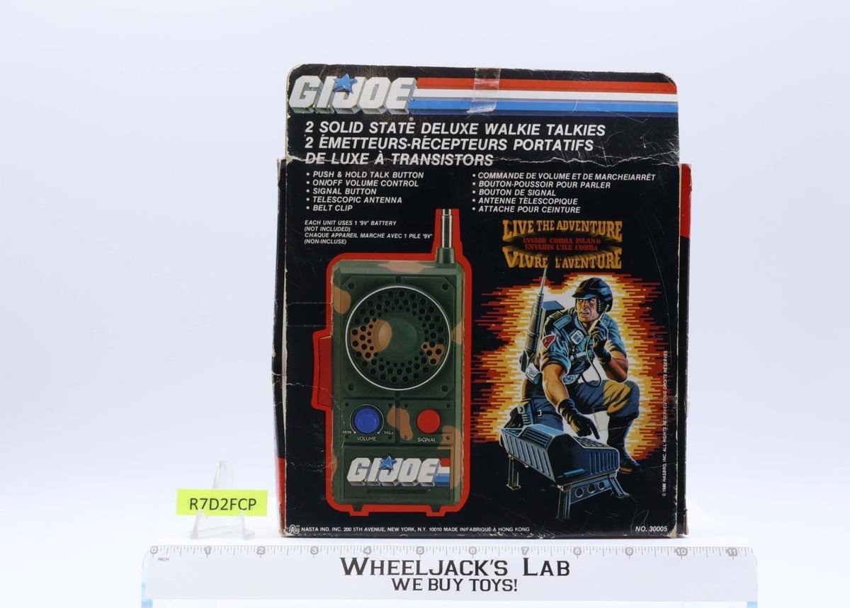【90s・カナダ製・デッドストック】SUGOI Joe Numero Ⅱ Solid State Deluxe Walkie Talkies WORKS Canadian Box G.I Joe