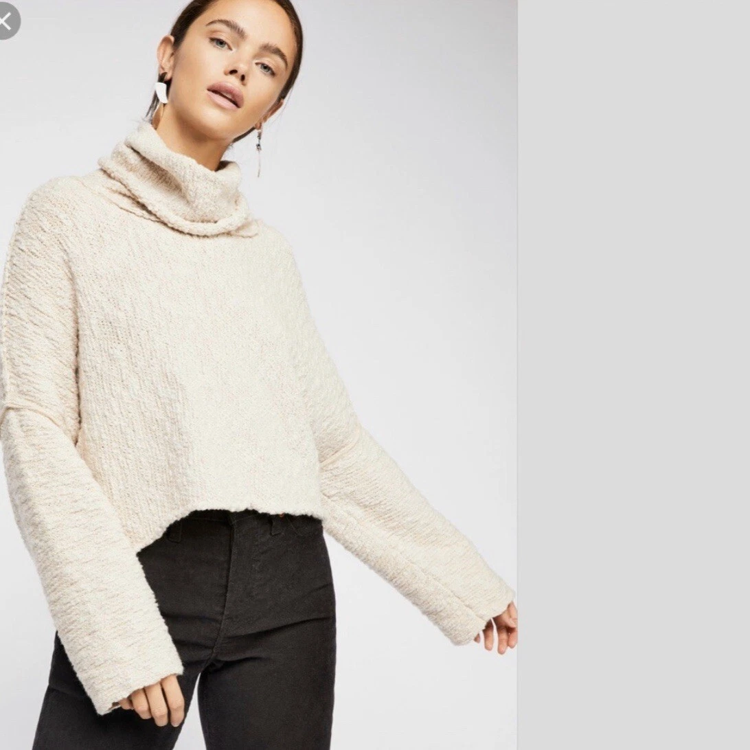 Free people big clearance easy cowl neck sweater