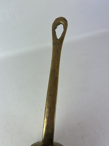 Antique Solid Brass Saucepan pot w/ Brass Hand-forged Handle UNIQUE - Picture 8 of 18