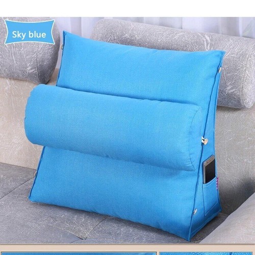 Bettlehne Lesekissen Keilabsatz Rückenlehne Lounge Sofa Kissen Sitzbettkissen - Bild 20 von 34