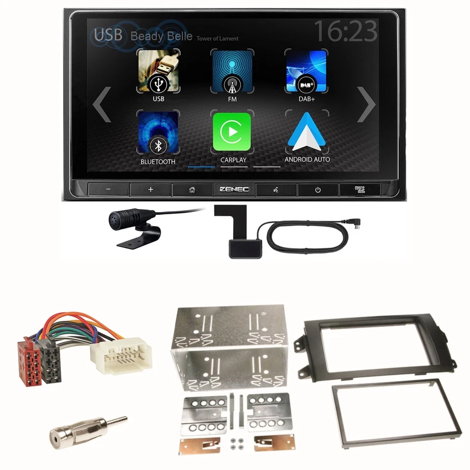 ZENEC Z-N538 Android Auto CarPlay DAB+ Einbauset für Suzuki SX 4 Fiat Sedici - Bild 1 von 1