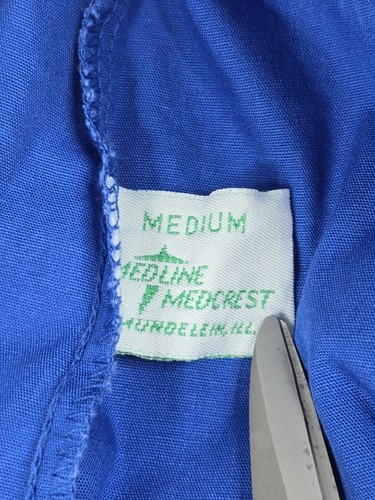 2 Medline Medcrest Medical Scrub Cotton Flat Front Hospital Caretaker Size M - Picture 5 of 11