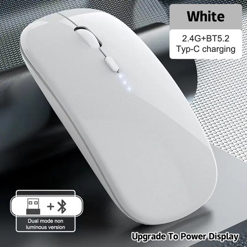 Portable Wireless Mouse Bluetooth-compatible 2.4GHz Dual Mode Computer Mice Mute - Afbeelding 19 van 30