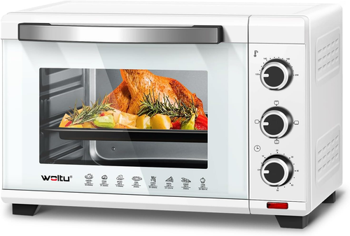 Fornetto Elettrico Con Capacità Di 28L, Mini Forno Da 1600W, Temperatura 100-230 - Foto 10 di 12