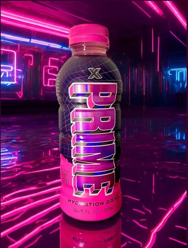 🔴Neu Limited Edition Prime X Strawberry Lemonade Holo Pink Trinkflasche
