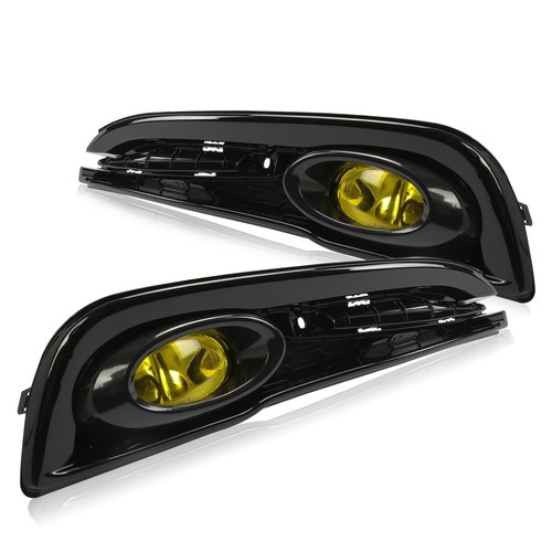 Fit For 2013-2015 Honda Civic 4DR Sedan Yellow Bumper Fog Lights Lamps W/ Switch - Picture 15 of 18