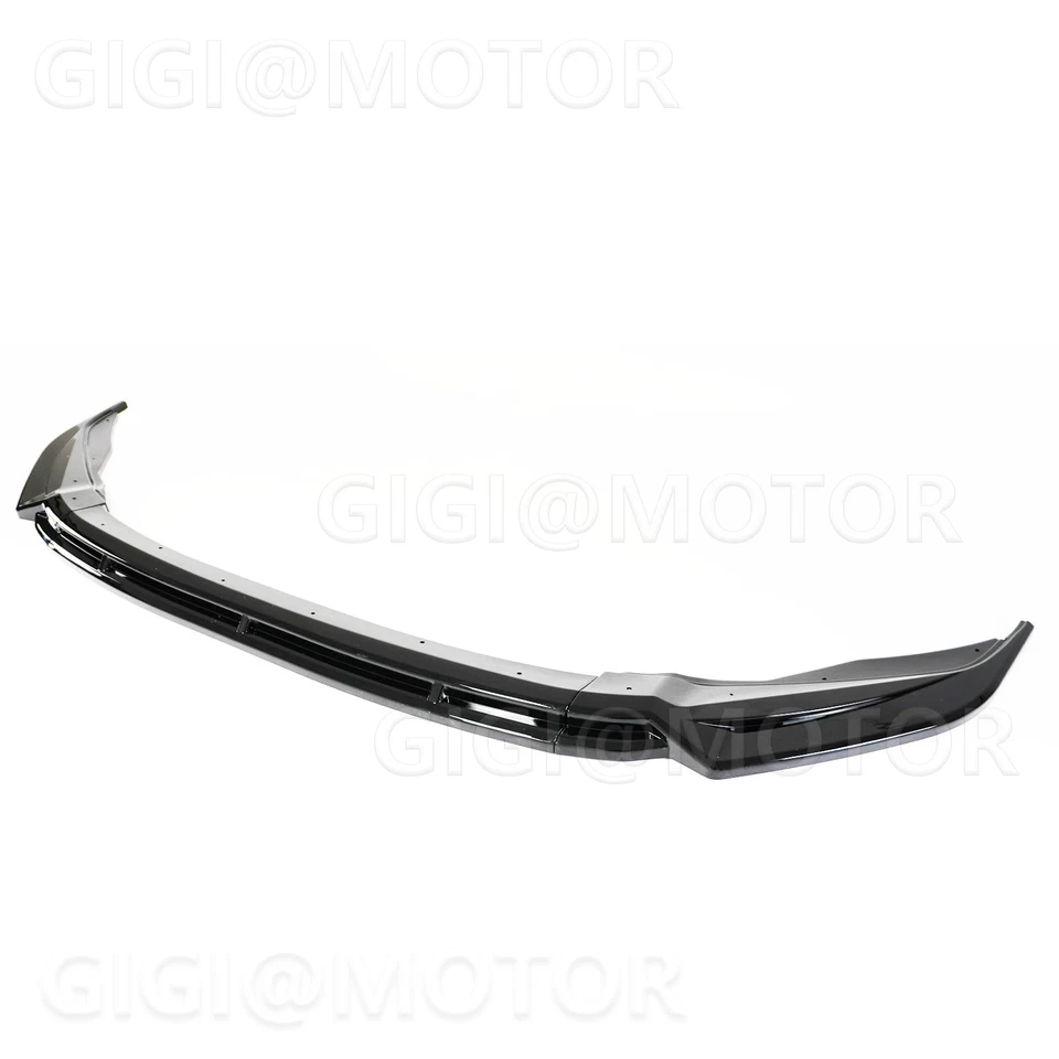 For VW Tiguan MK2 R-Line 2017-2021 GT Style Gloss Black Front Bumper Lip Spoiler - Image 3 of 4