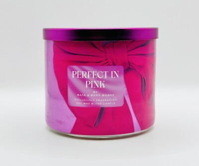 Bath and Body Works 3 Wick Candle Perfect In Pink 14.5oz | eBay