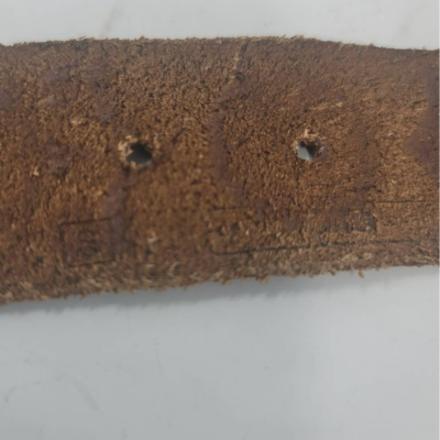 Authentic Fossil Leather Adjustable Belt Size 38 Studded  display picture 2
