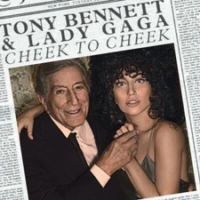 TONY BENNETT & LADY GAGA : CHEEK TO CHEEK (CD) DISC+FRONT&BACK CVR ART-NO CSE-VG