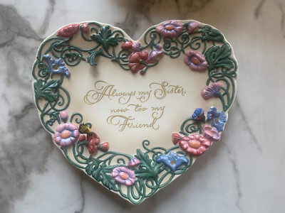 #ad BRADFORD EXCHANGE Always My Sister Now Too My Friend First Issue Plate A 1155 $59.95