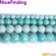 Natural Brazilian Amazonite Round Stone Beads For Jewelry Making 15  6mm 8mm