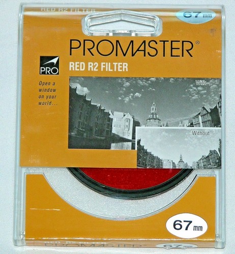 Pro 67mm Red R2 Lens Filter Black & White Color Film Digital New Made in Japan - Picture 2 of 2