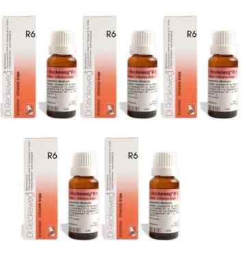 Dr. Reckeweg R6 Influenza Cold Cough & Fever Relief Drops 22ml | Pack of 5