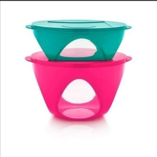 NEW Tupperware outdoor dining impressions bowl 10.5 Cup pink freeShip - Image 2 of 3