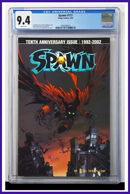 Spawn #117 CGC Graded 9.4 Image May 2002 Todd McFarlane Cover Comic Book.