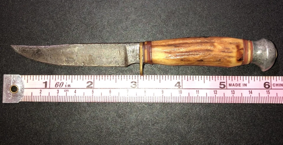 Original 1930’s German Solingen CWF Hunting Knife Made In Germany For Export USA - Image 4 of 4