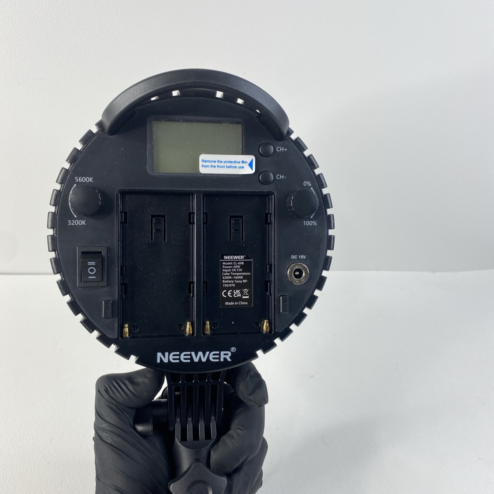 NEEWER CL-60B 60W LED Light 3200K-5600K W/ Remote & Hand Tripod