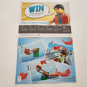 LEGO The Angry Birds Movie Instruction Manuals  # 75824 MANUALS ONLY - FLAWS