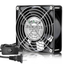 120mm x 38mm 110V 120V AC Axial Muffin Fan Dual Ball Bearing Box Fan Doorway