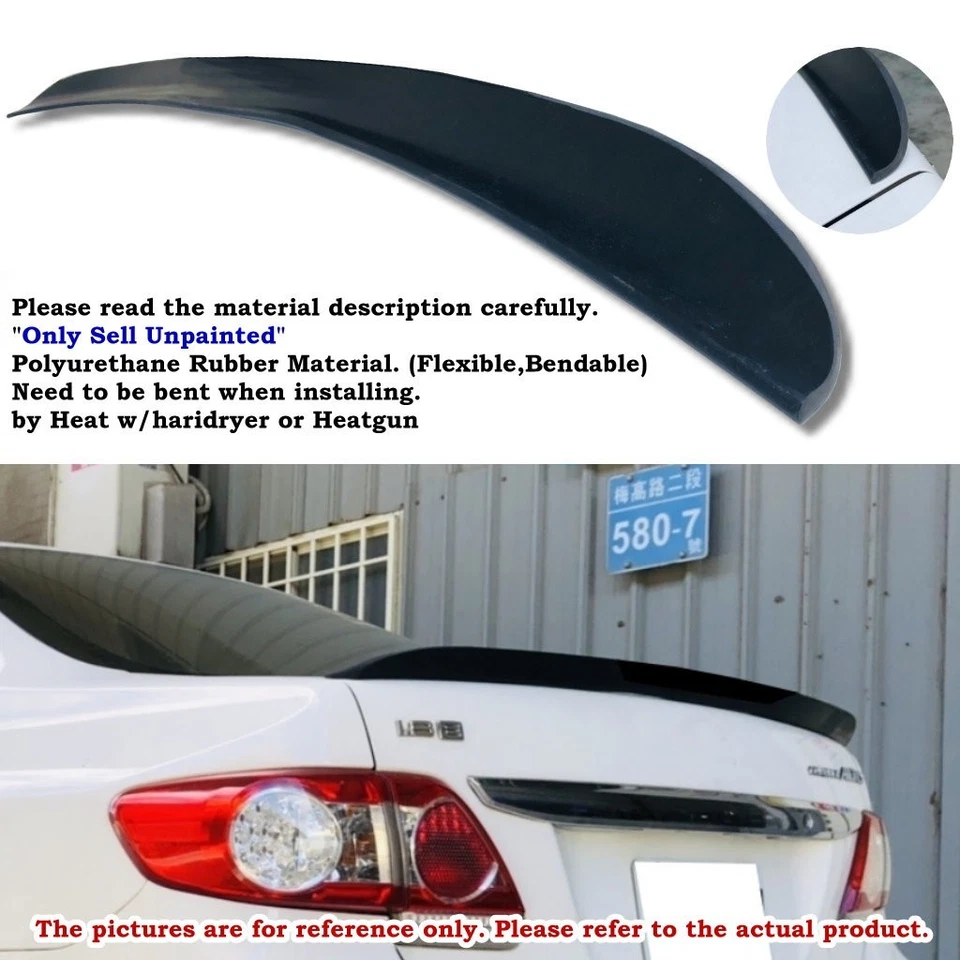 Alerón trasero tipo pico de pato ShSpd 284RF para sedán Acura RL 2009~2012 Foto 2 de 4