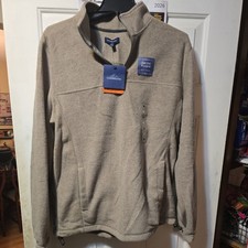 Croft Barrow Pull Over Men s Knit Sweatshirt Artic Fleece 1/4 zip NWT