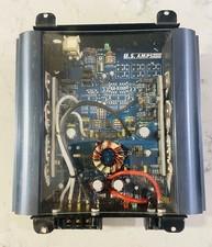 Rare amplificateur autoradio transparent US amplis USA-50 old school années 90 fabriqué à la main aux États-Unis