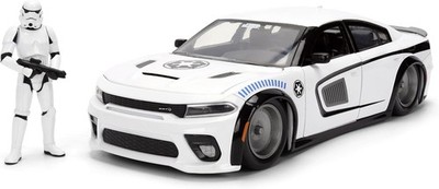 JADA STAR WARS 2021 DODGE CHARGER SRT HELLCAT + FIGURKA STORMTROOPER 1:24 NEW