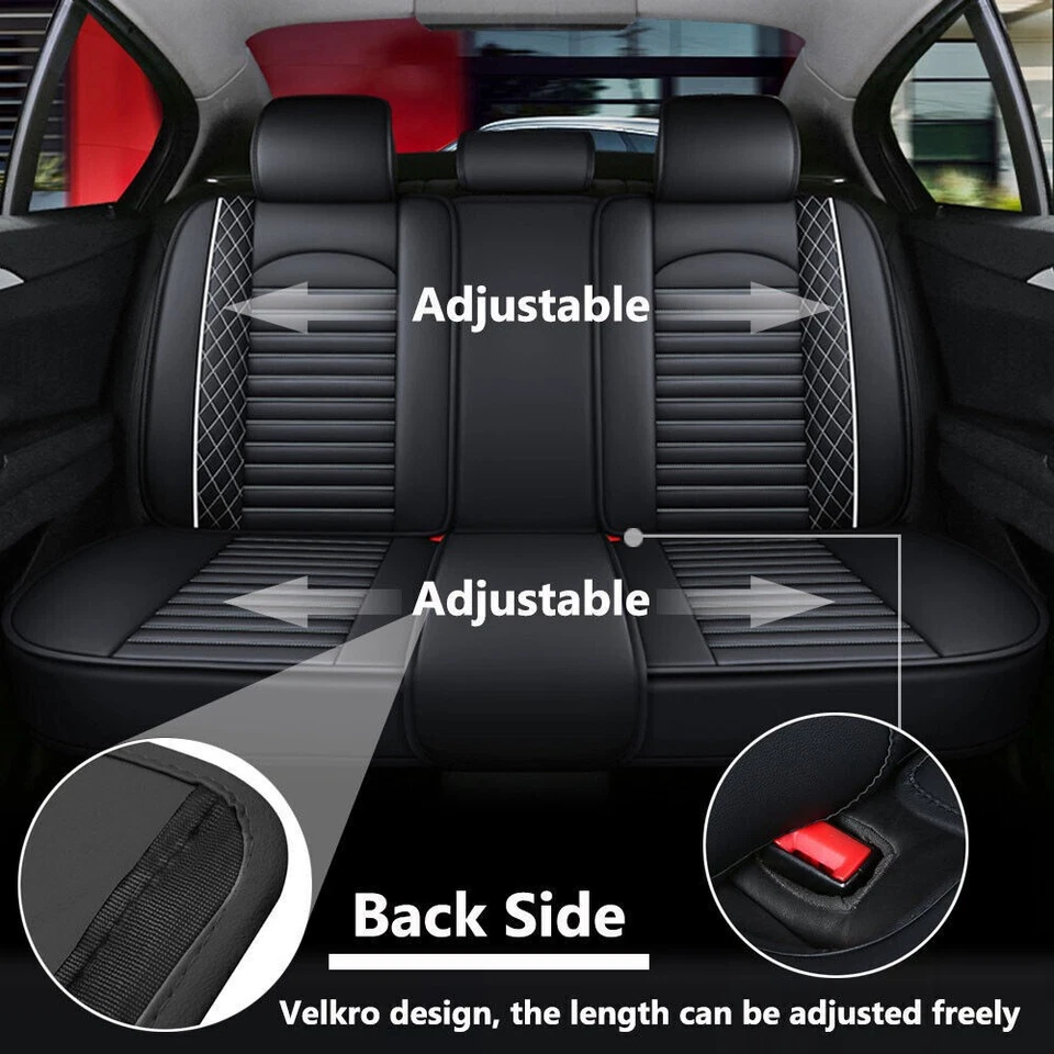 Para Toyota Corolla coche fundas de asiento completo juego de cuero de la PU - Image 3 of 4