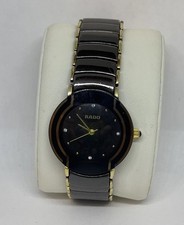 RADO Diastar Black Ceramic Gold 23mm Ladies Swiss Watch