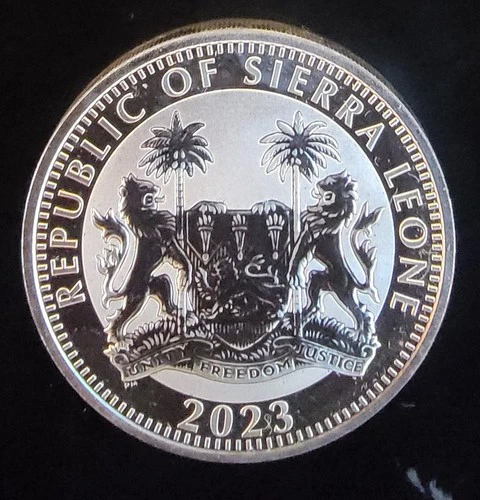 2023 Republic Sierra Leone King Tut ankhamun Bullion-0.999 Silver 1 Oz Art Coin