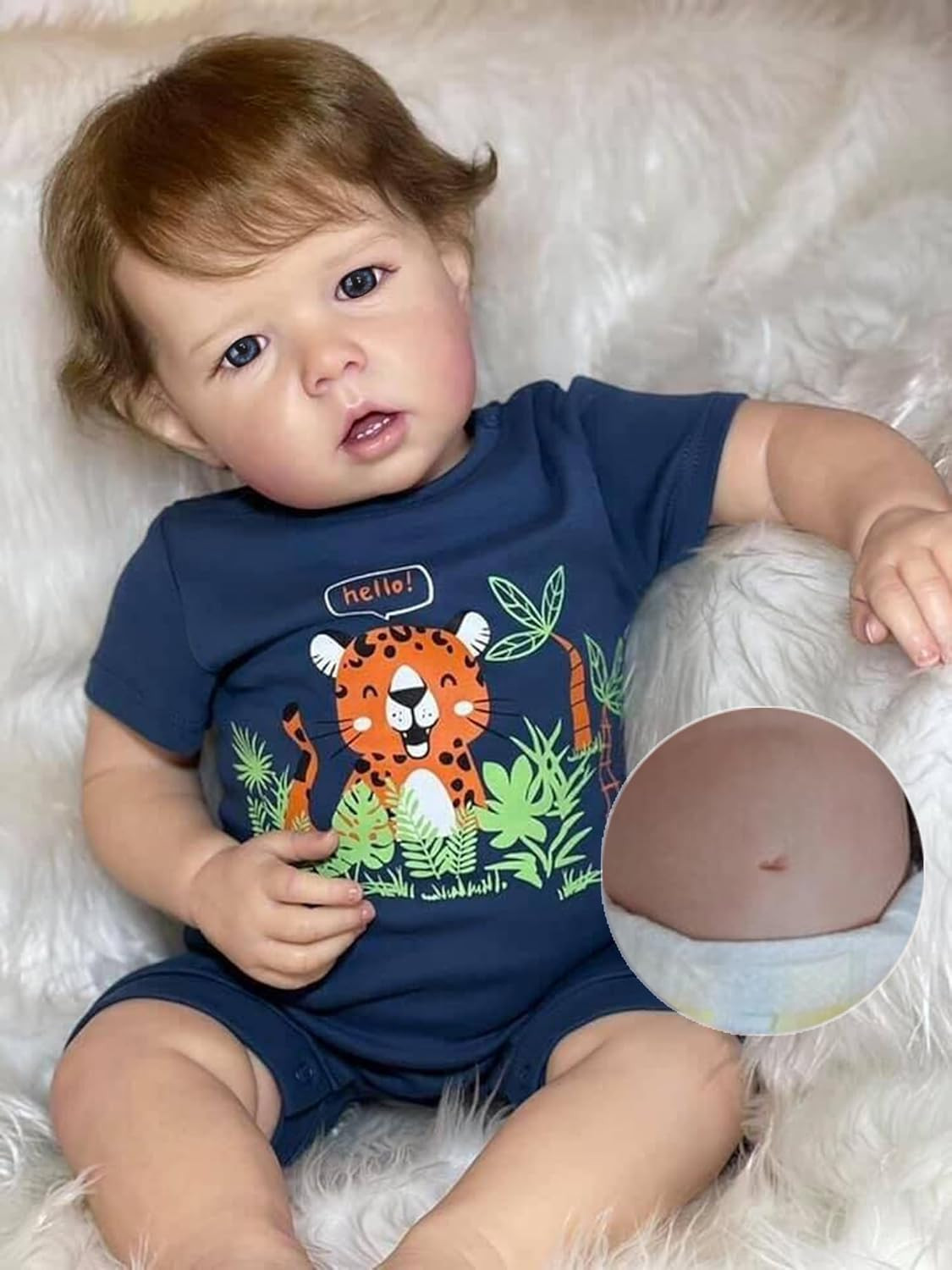 Boy Liam 20 Inch Full Body Vinyl Baby Boy Handmade Anatomic