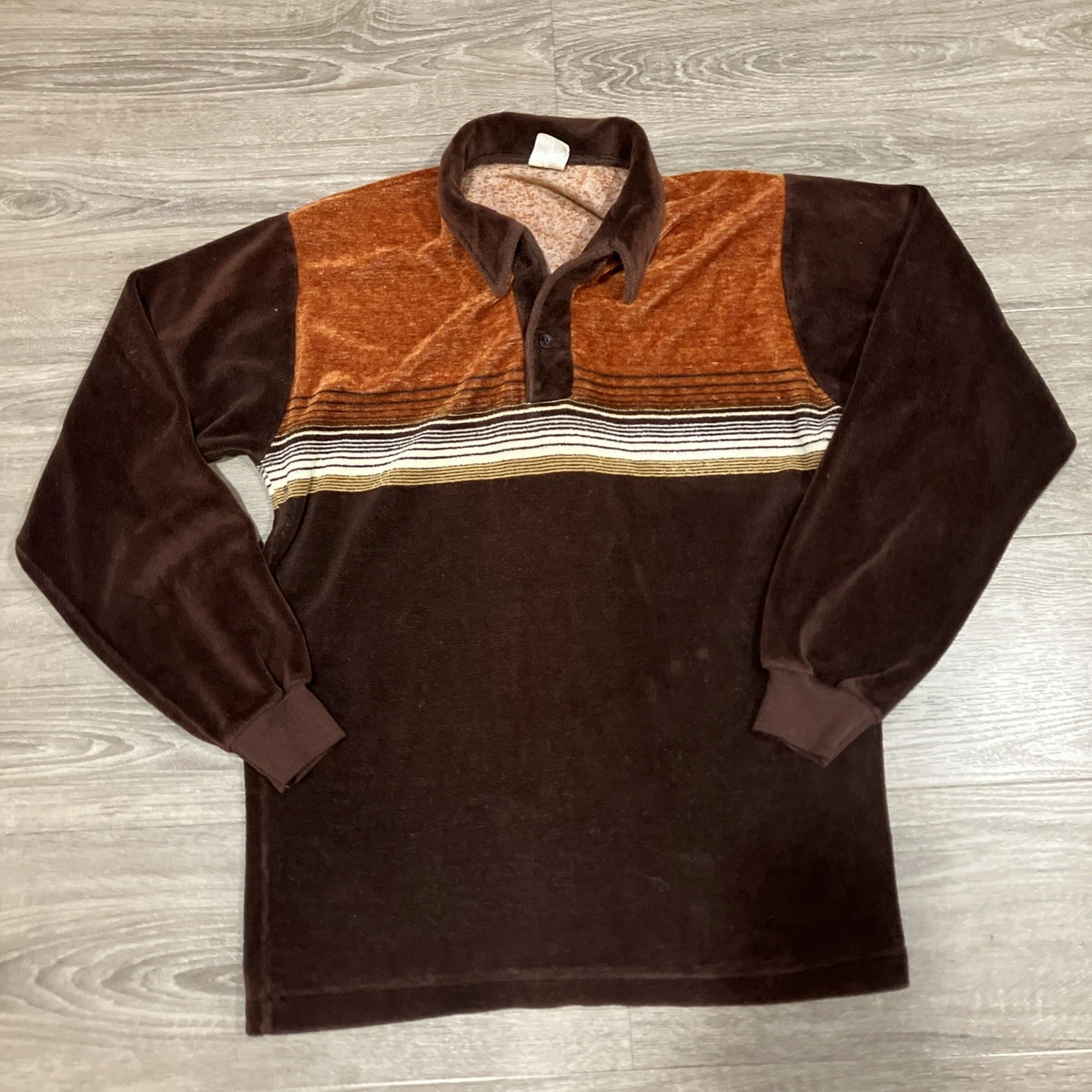 Velour Vintage Casual Shirts for Men for sale | eBay