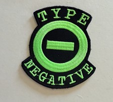 TYPE O NEGATIVE, 3.25X3.25 INCHES, EMBROIDERED PATCH