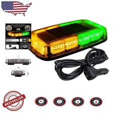 Upgrade 48 Led Roof Strobe Light Powerful Magnetic Amber Green Safety Beacon Upgrade 48 Led Roof Strobe Light Powerful Magnetic Amber Green Safety Beacon