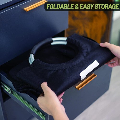 90L Large Laundry Basket Laundry Hamper Stands Up Well Laundry Bag with Pad - Picture 6 of 7