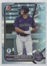 2022 Bowman 1st Edition Sky Blue Foil Robby Martin Jr #BPPF-43 uk2