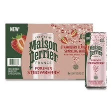 Nestle 91122 11.15 oz Maison Perrier Sparkling Water - Strawberry (8/Box) New