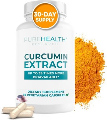 PUREHEALTH RESEARCH Curcumin Extract - High Absorption Turmeric Supplement