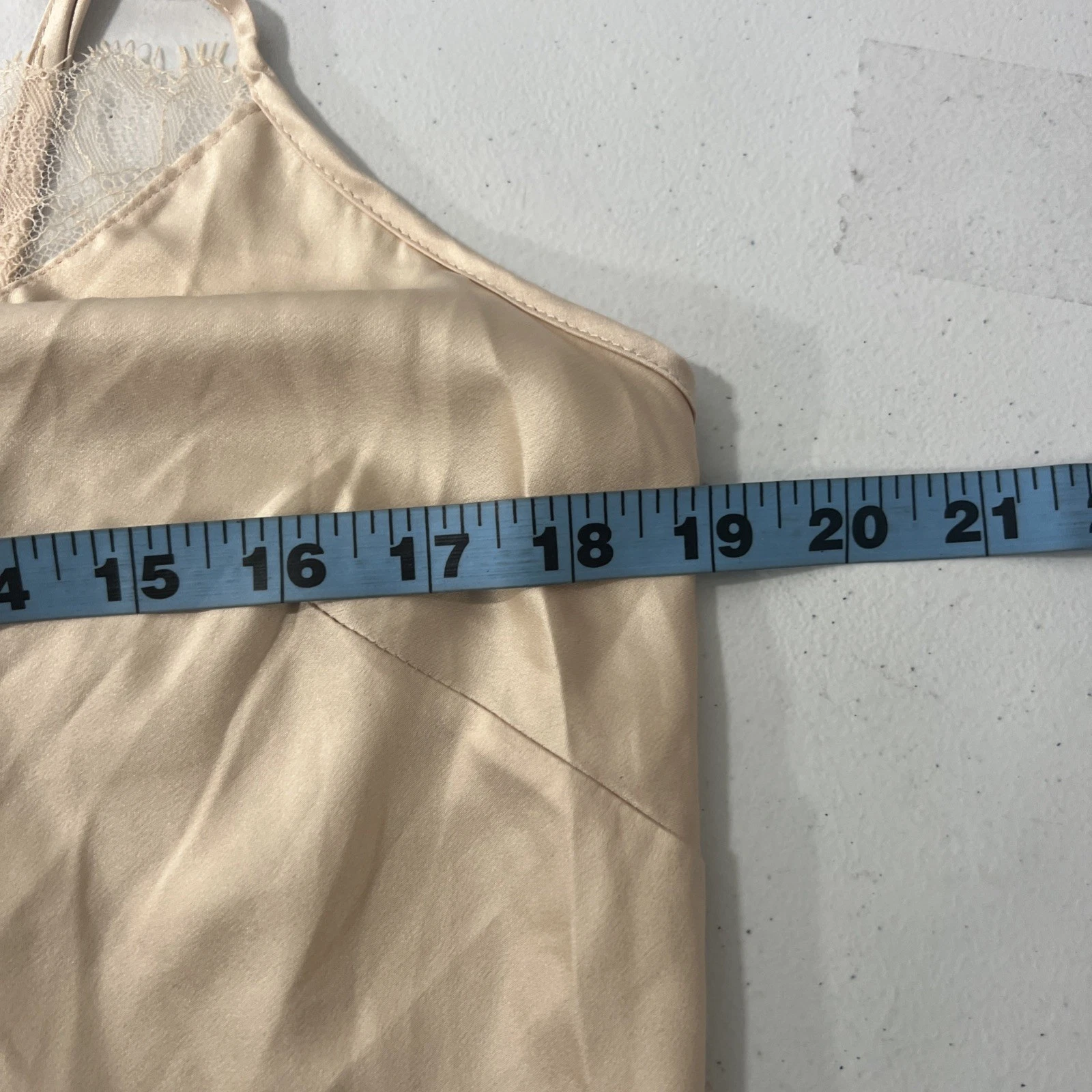 UNDERCOVER Victorias Secret abito slip donna L beige pizzo fairycore Sabrina falegname Y2K