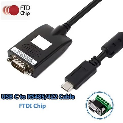 FTDI Chip Type C USB C to RS422 RS485 Serial Port Converter Adapter Cable 1.5M