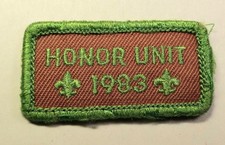 Vtg Old Boy Scouts BSA Patch Honor Unit 1983