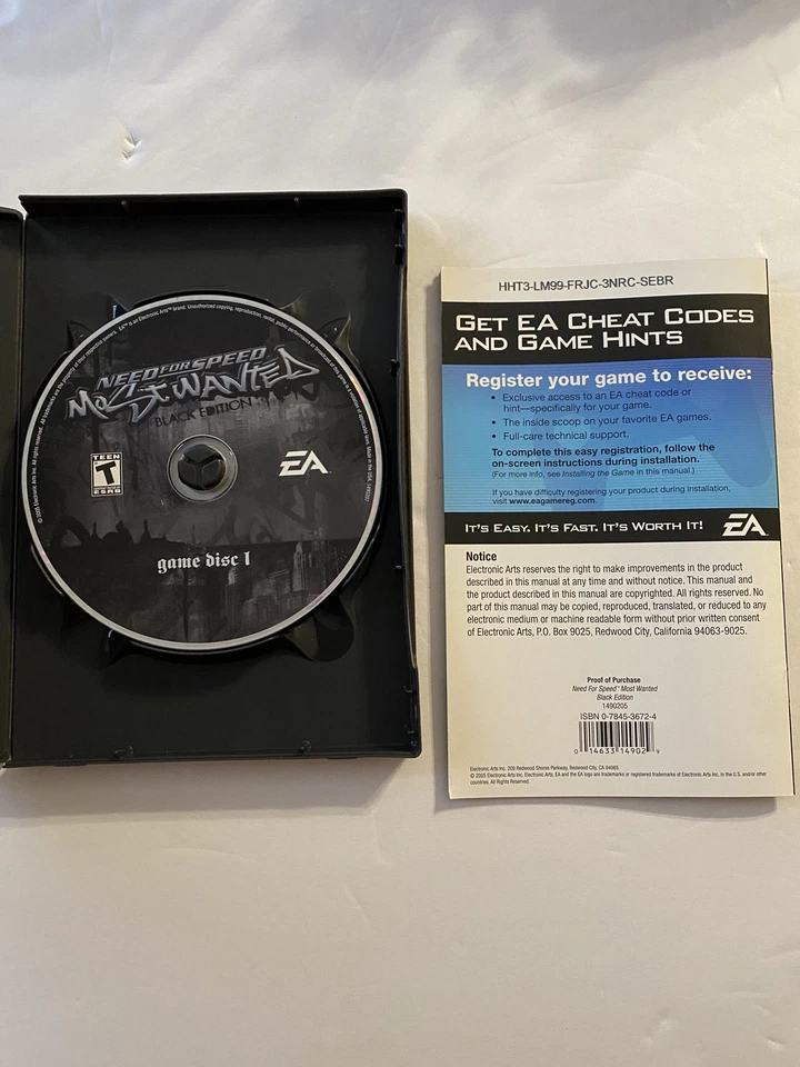 Need for Speed Most Wanted-Black Edition (PC ) w/Manual and Code, 5  Disc Set - Image 2 of 4