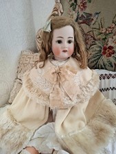 Antique Victorian Cape for Large Antique Doll, Mohair Trim, Doll Clothes