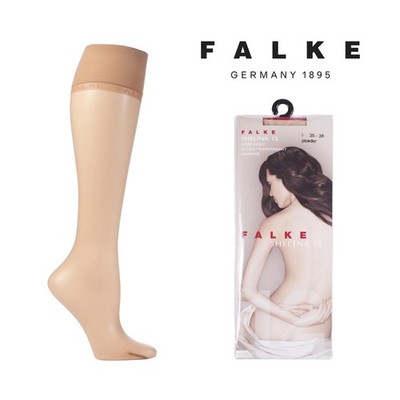 Falke Womens Shelina 12 Denier Ultra Transparent Knee Highs With Shimmer- 1 Pair