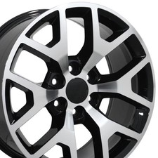 22x9 OE Wheels CV92 Black Machined Wheel 6x5.5 (31mm)