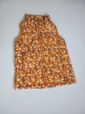 Amazon Essentials Girls' Packable Puffer Vest Apricot Orange Floral Size 14/16